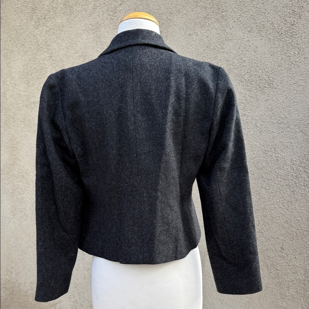 💥 J. Crew Charcoal Wool Double-Breasted Pea Coat - Picture 3 of 9